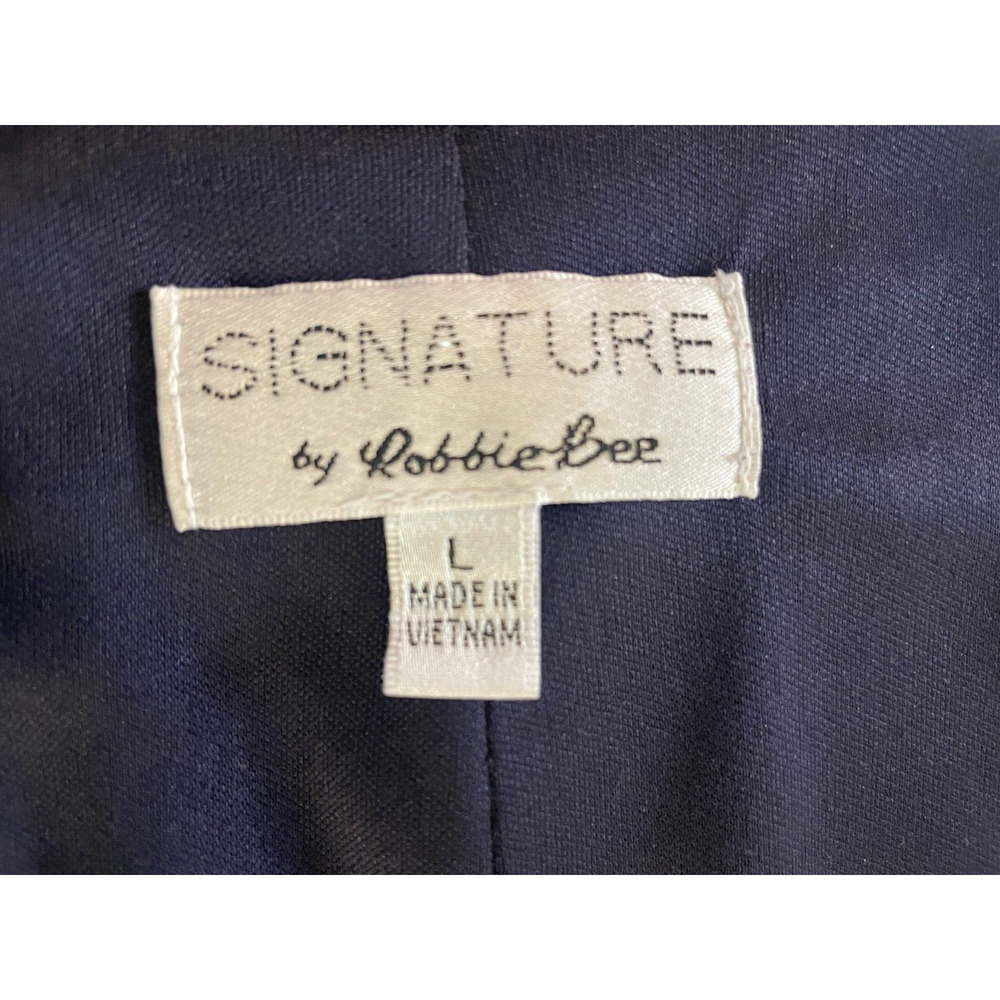 Robbie Bee Women's Printed Halter Maxi Dress Sz L ,Floral Navy Summer Boho Chic - Picture 7 of 11